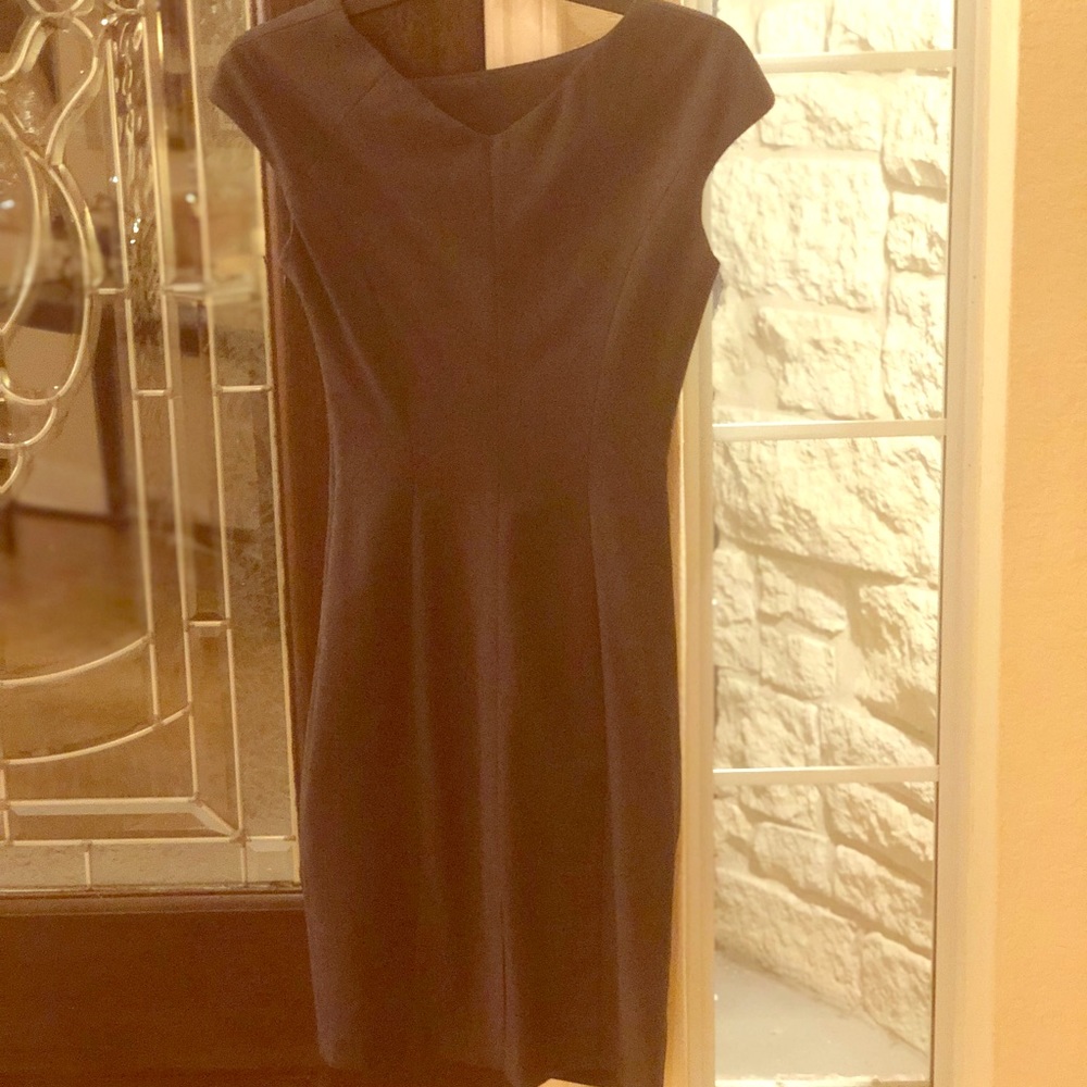 Marciano grey wool sheath dress